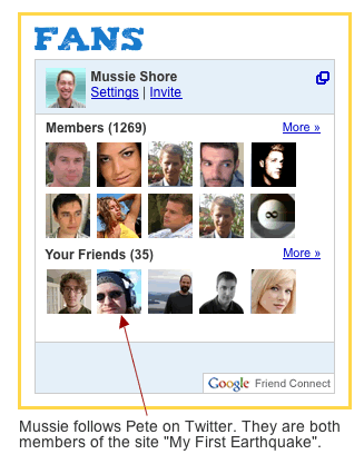 Google Friend Connect + Twitter